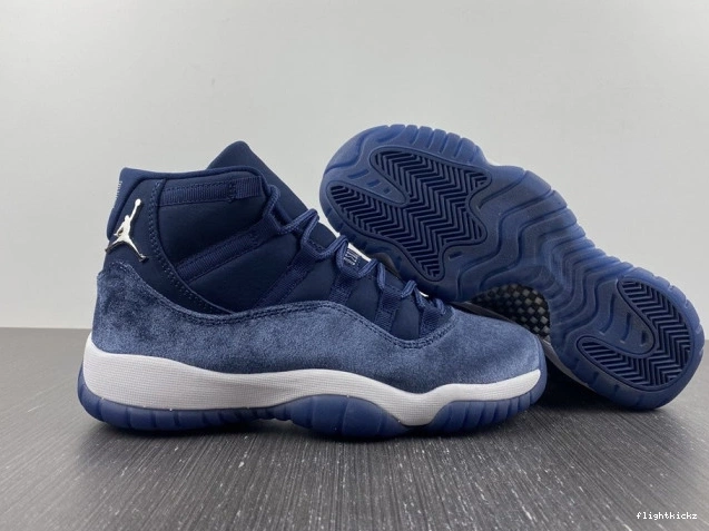 Navy AR0715-441 Jordan Velvet Air 11 Midnight WMNS 0913